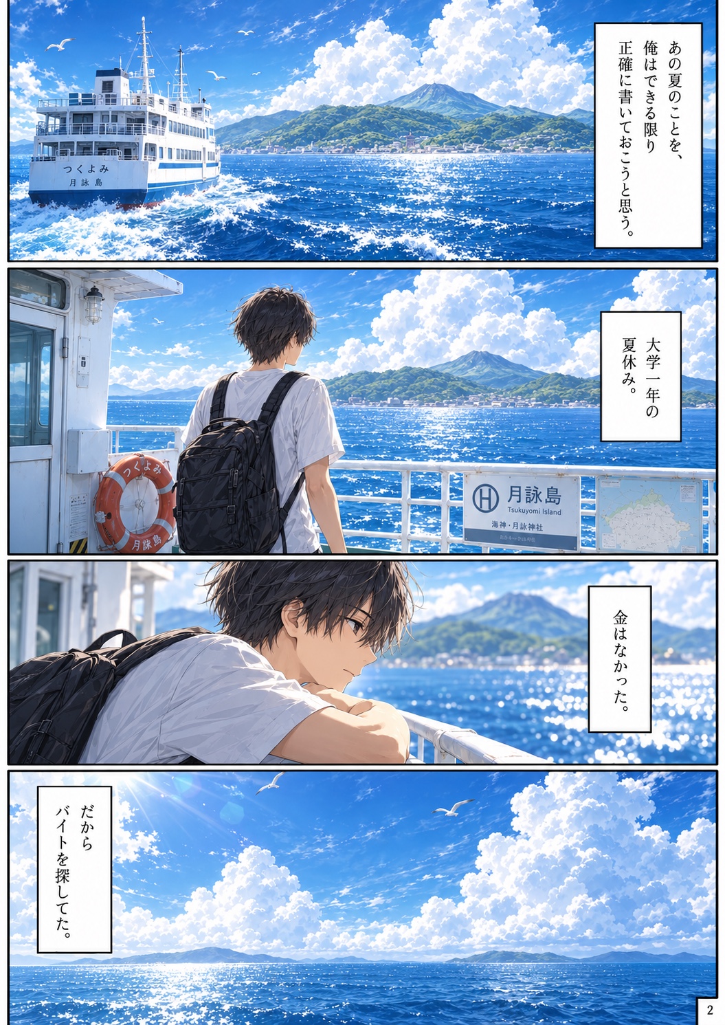 月が沈むまで。 Chapter 1 ページ2