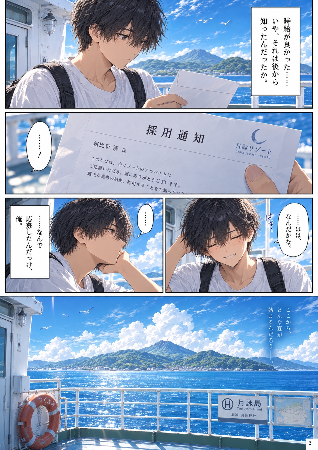 月が沈むまで。 Chapter 1 ページ3