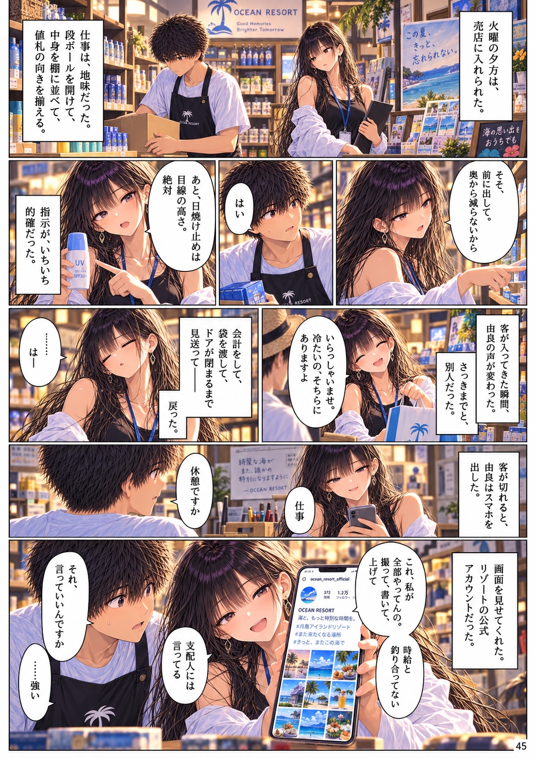 月が沈むまで。 Chapter 1 ページ45